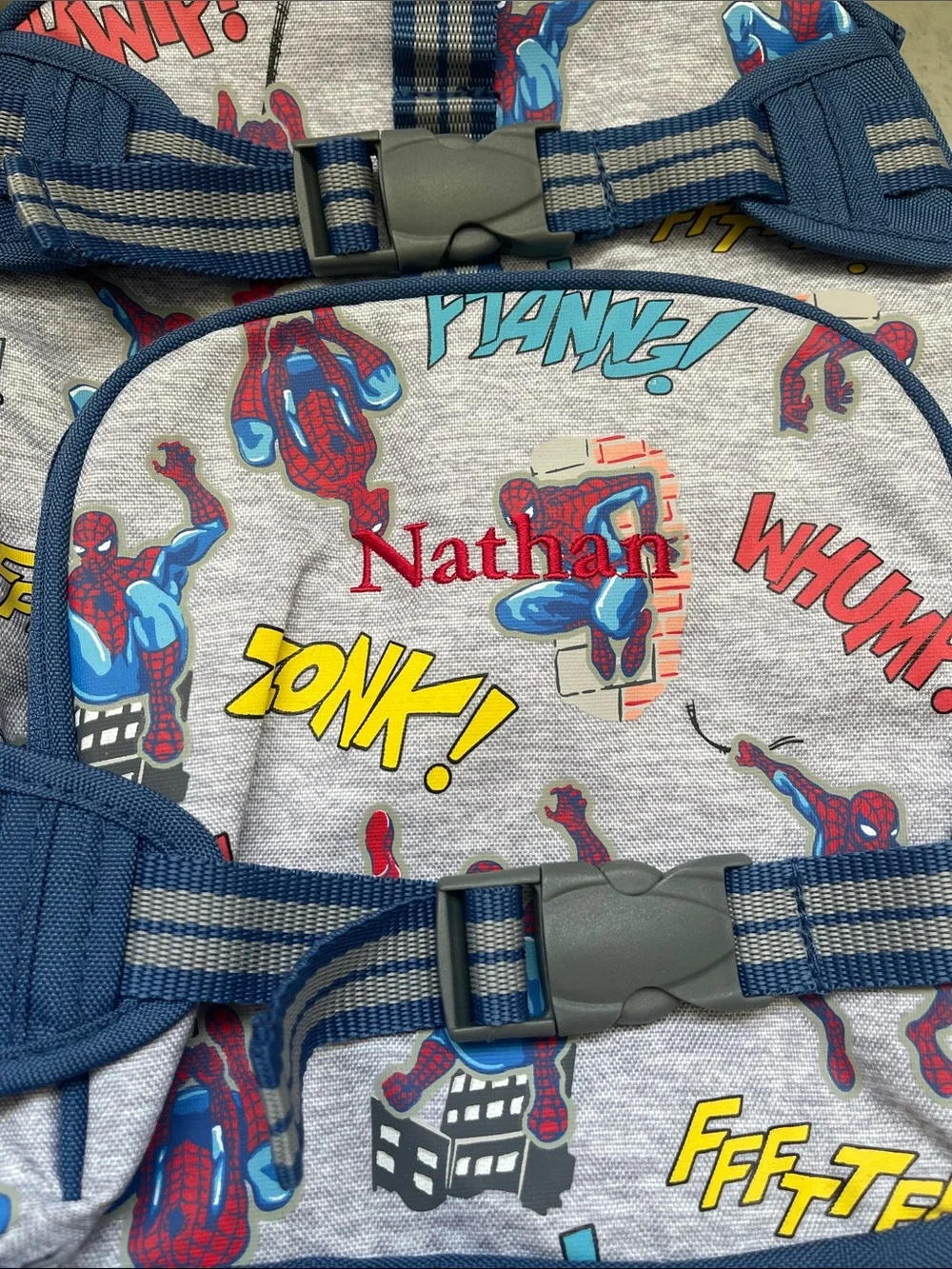 Pottery Barn Kids Mackenzie Personalized Nathan Spider-Man Small Backpack